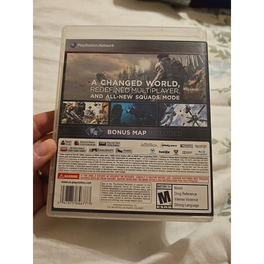 Sony Playstation 3 PS3 Call of Duty Ghosts COD Activision